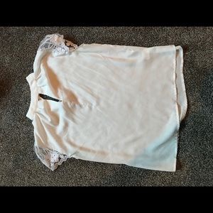 White shirt with a collar